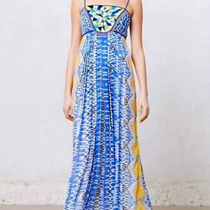 Ranna Gill Sunburst Maxi Dress Size M